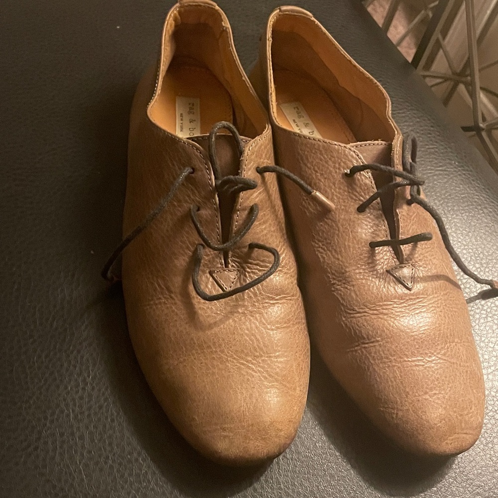 Rag & Bone Womens Brown Leather Oxfords
